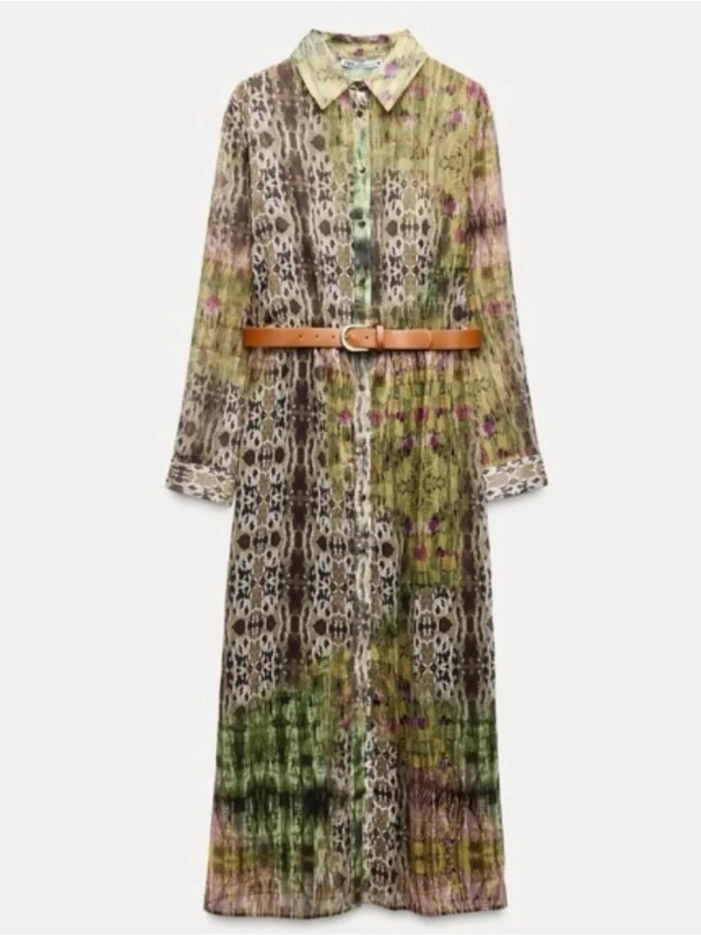 zara printed long sleeve maxi dress Zara | Dresses | Zara Multicolor Printed Long Sleeve Maxi Shirt Dress Sz L  Nwt